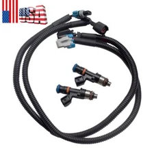 Fuel Injectors w/ Harness Pair For 2011-2014 Polaris Ranger XP 800 4X4 Crew 800