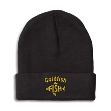 Beanies for Men Goldfish Fish Winter Hats for Women Acrylic Skull Cap 1 Size