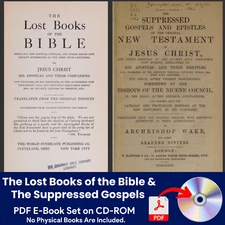 Lost Books of the Bible -Suppressed Gospels New Testament/Forbidden-9 Volumes-CD