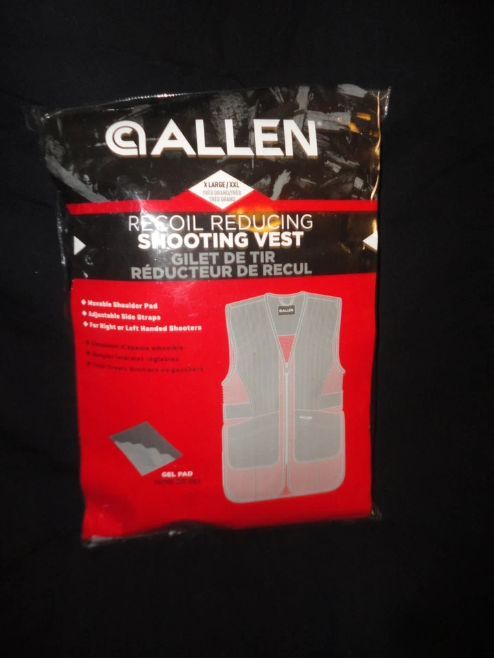 Shooting Vest NWT Allen Mens XL/XXL Olive Recoil Reducing Shooting Vest - Image 2 of 3