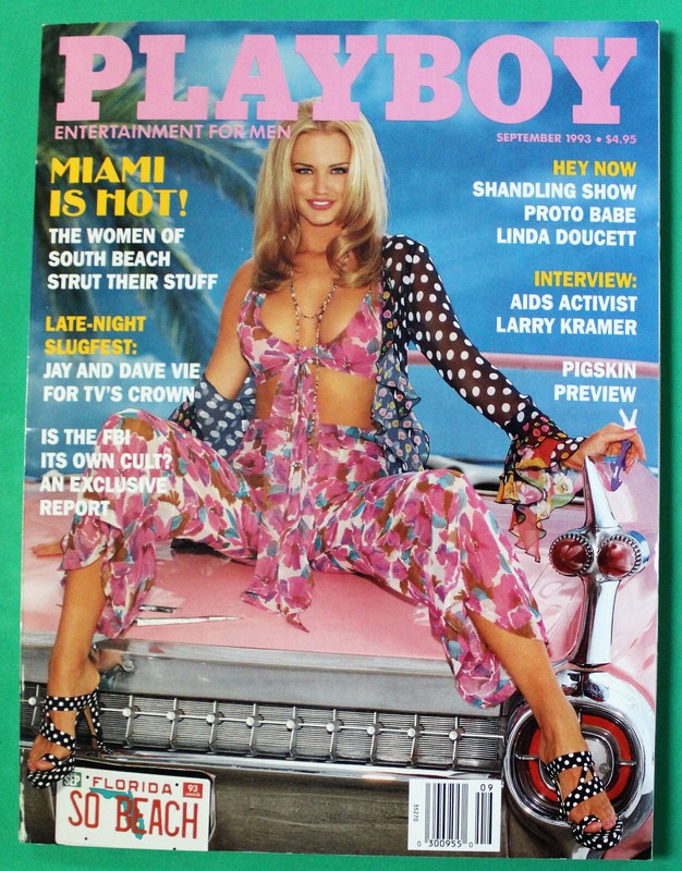 PLAYBOY SEPTEMBER 1993 - PLAYMATE CARRIE WESTCOTT - MIAMI HEAT PICTORIAL