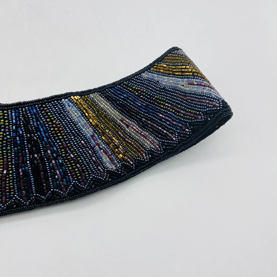 Cinturón Vintage La Regale Cuentas a Mano Multicolor Talla Mediana Foto 2 de 4