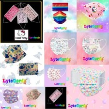 Child Toddler Kids Protective 3 Ply Face Mask Disposable Girls / Female Designs