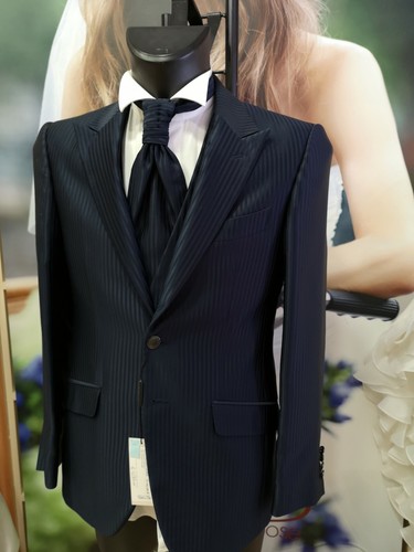 ABITO UOMO SPOSO 48 BLU BB FIRMATO CARLO PIGNATELLI CERIMONIA SUIT WEDDING  B | eBay