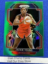 2022 #7 Jackie Young WNBA Panini Prizm Basketball Green Prizm Aces