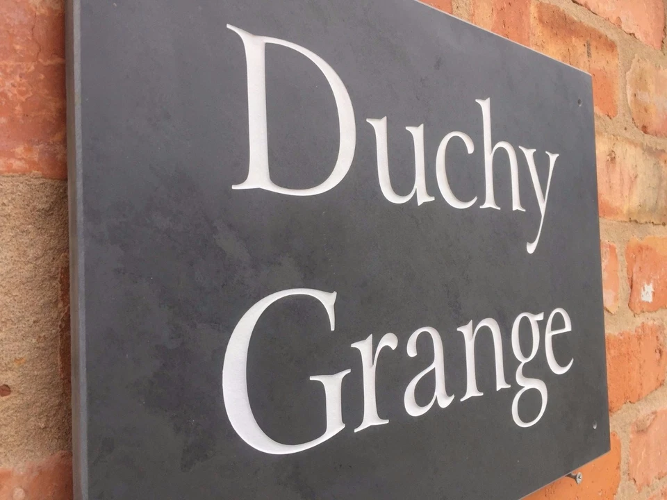 LARGE Premium Quality Smooth Slate House signs 400mm x 300mm ANY NAMENUMBER - Image 4 of 4