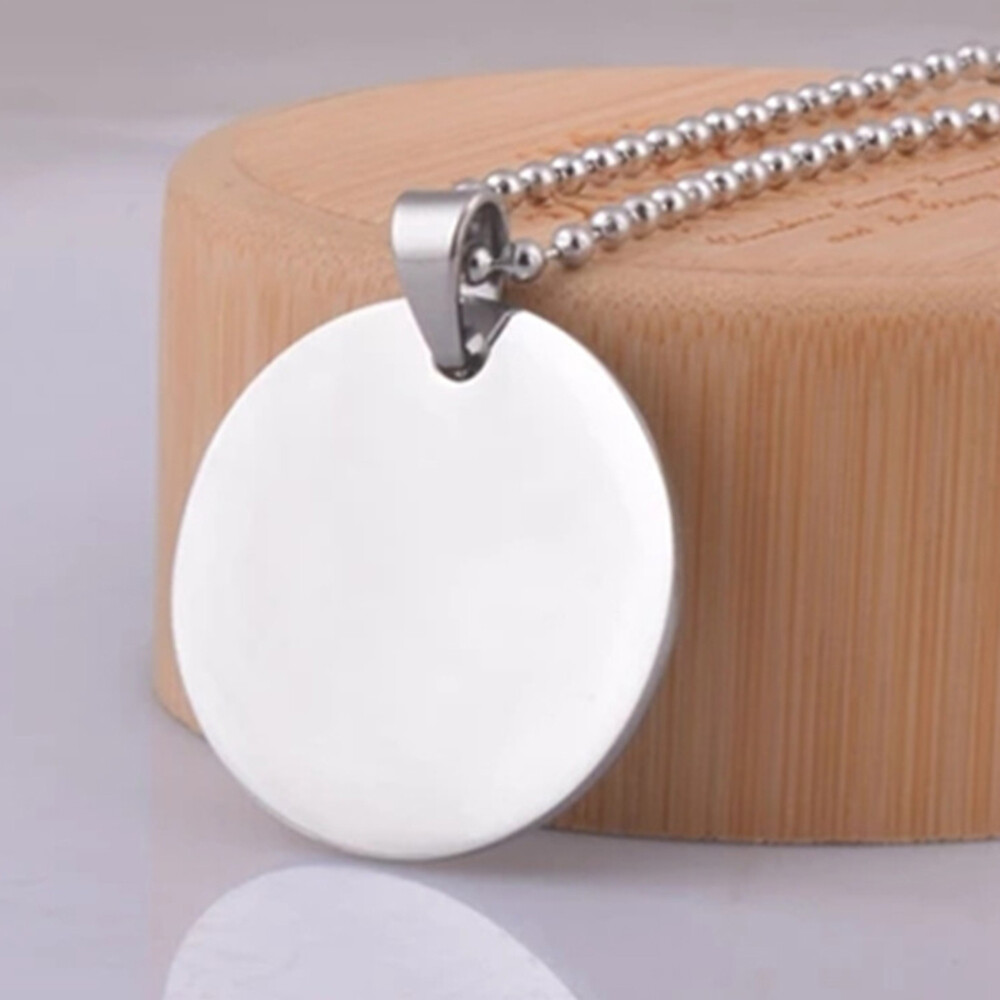 10 Pcs -resistant Pet Tag Round Dog Without Buckle