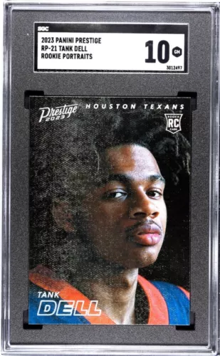 2023 Prestige Football Rookie Portraits #RP-21 Tank Dell RC Case Hit SSP SGC 10 