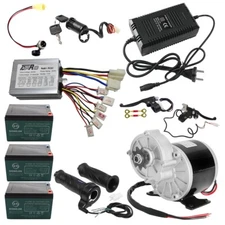 36V 350W DC Brush Motor Kit Controller Electric Bicycle E Bike Go Kart Razor ATV