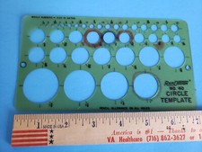 Vintage Rapidesign Circle Template No. 40 Pencil Allowance 39 Perfect Circles