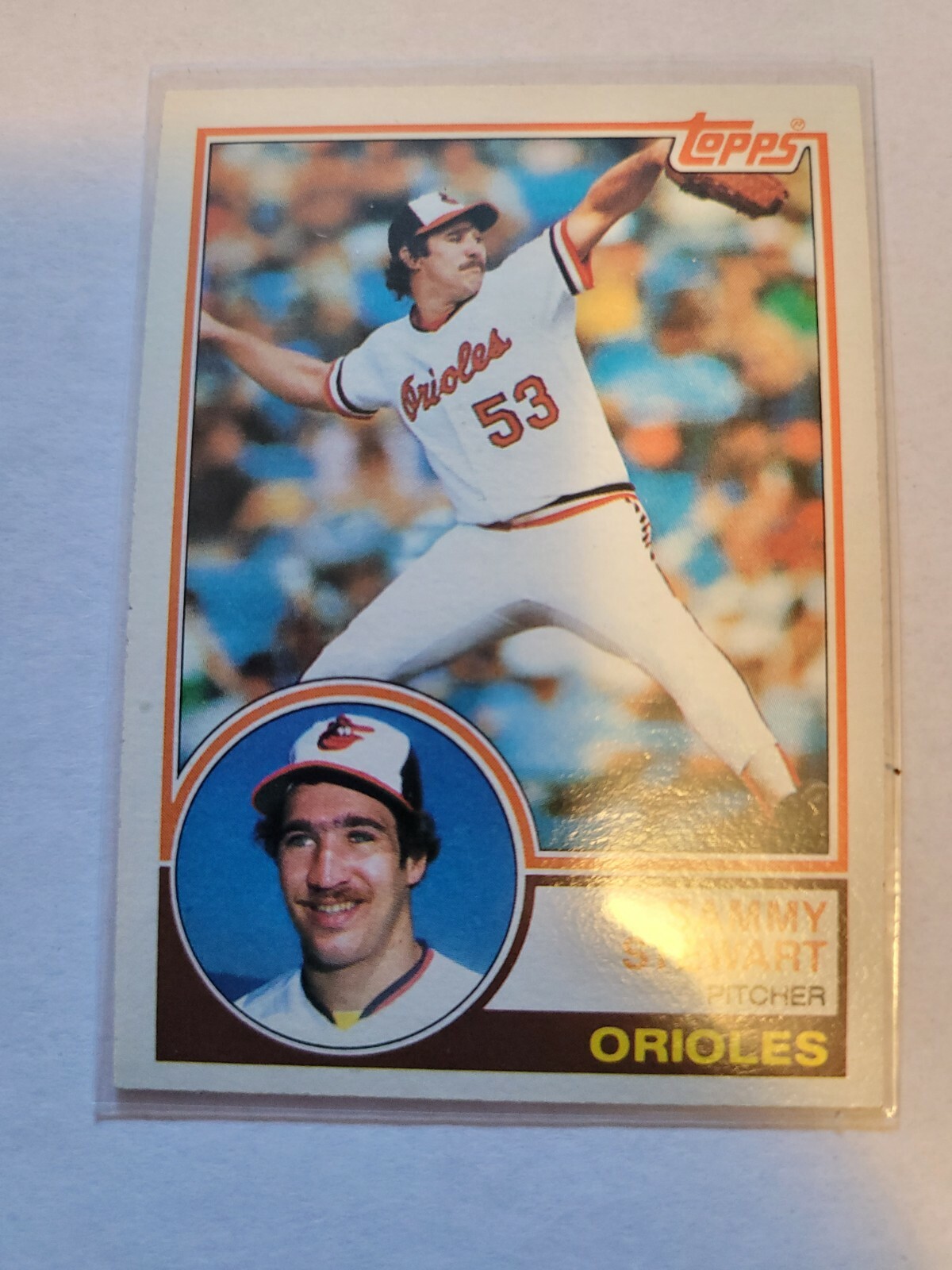 1983 TOPPS SAMMY STEWART #347 NM