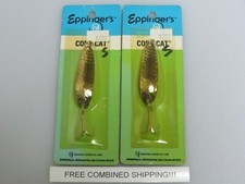 Set of 2 Rare Vintage Eppinger Dardevle Cop E Cat 1/3oz Spoons New in Package 