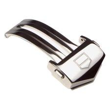 TAG Heuer boucle déployante acier poli 18 mm pour Carrera