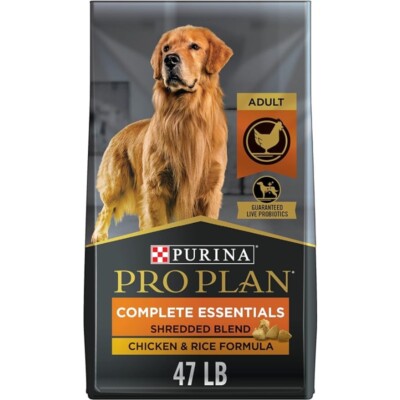 Purina Pro Plan High Protein Dog Food Blend Chicken & Rice Formula - 47 lb. Bag