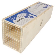 Duvo+ Mausefalle Trip Trap Holz 22x8,5x6,3 cm tierfreundlich, Mäusefänger