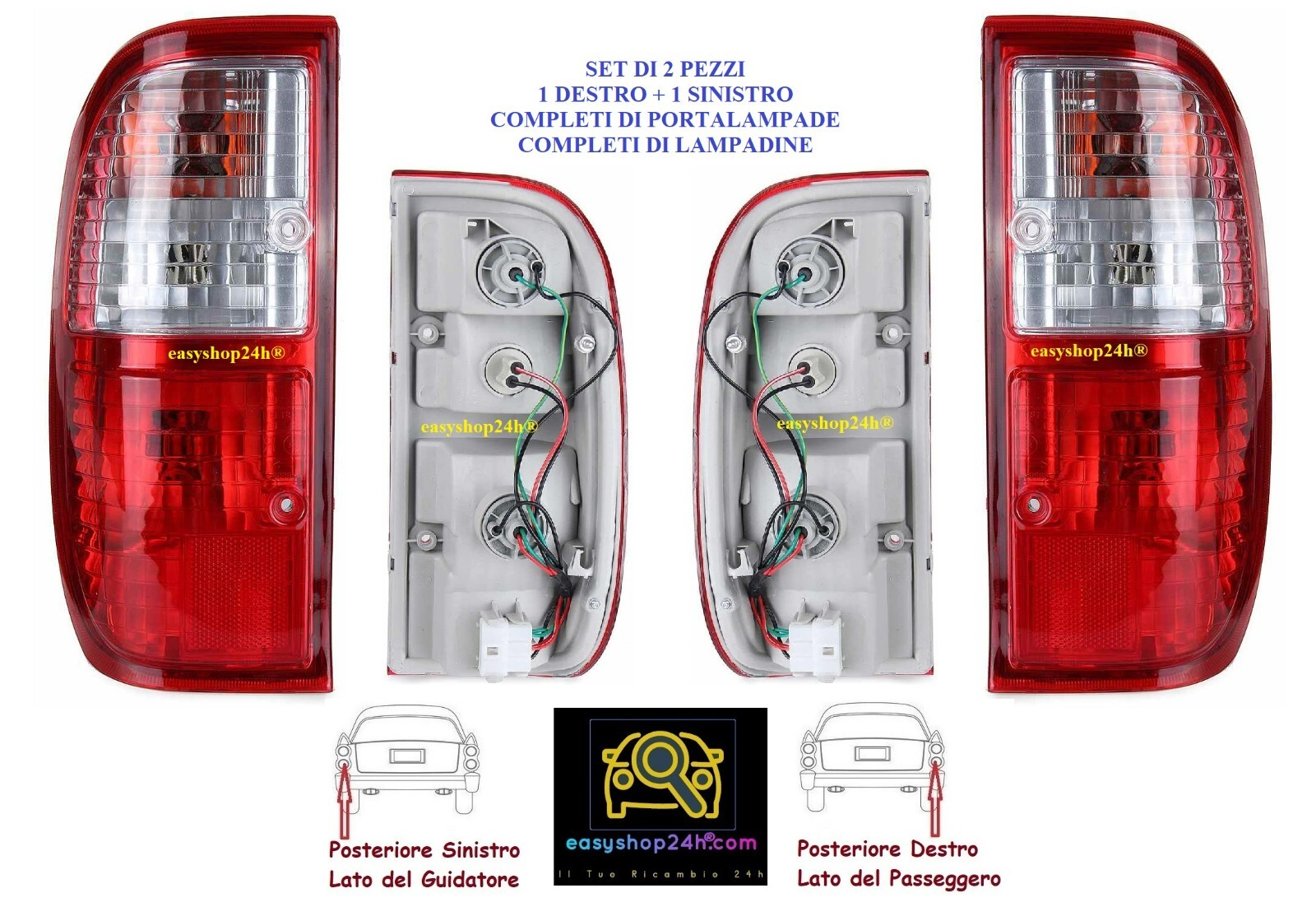 FARO FANALE FANALINO POSTERIORE DX PER DAEWOO MATIZ 2001 2005 STOP GRUPPO OTTICO