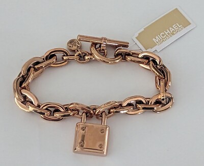 Padlock Mk Cuff Bracelet Chain Bracelet Michael Kors Open Cuff