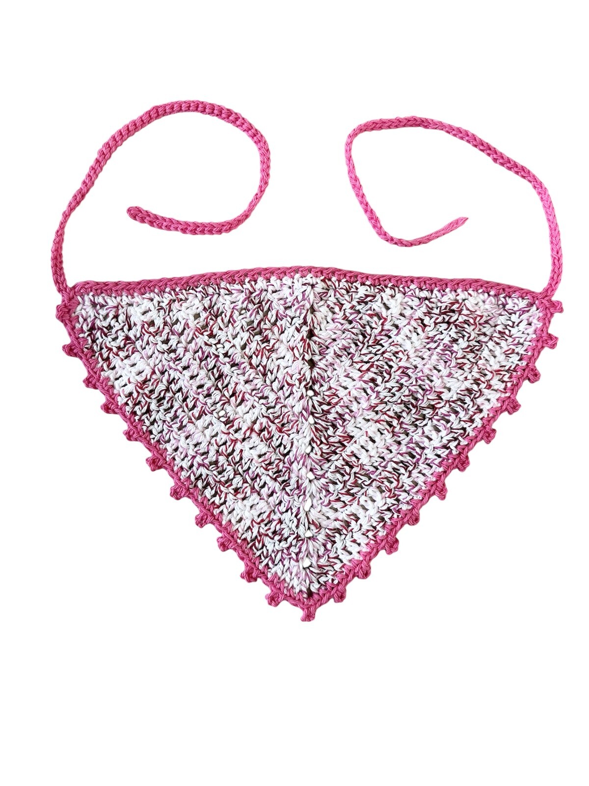 Hair Bandana Crochet Picot Multicolor for Teens or Adults Brand New Handmade