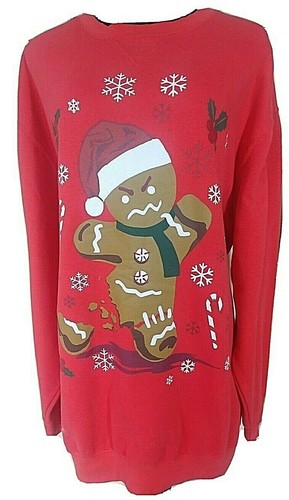 Ugly Christmas Sweatshirt Angry 