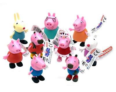 AUSWAHL: Peppa Wutz Figuren - Peppa Pig George Rebecca Rabit Suzy Sheep Schorsch
