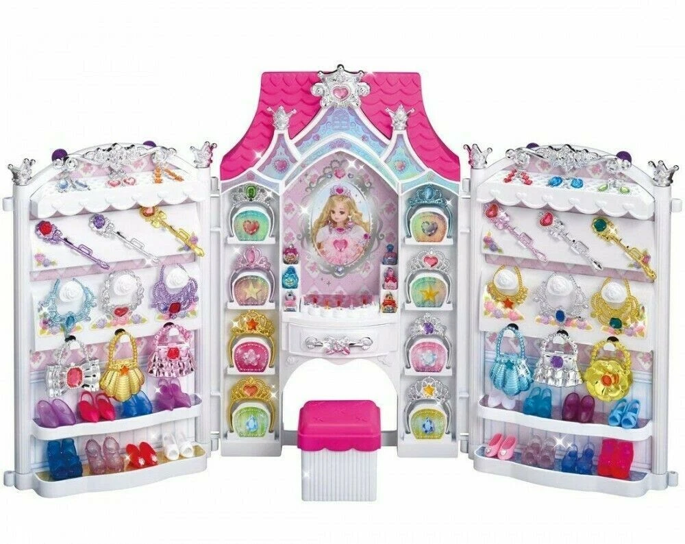 USED Takara Tomy Licca Doll Dreaming Princess Jewelry Castle