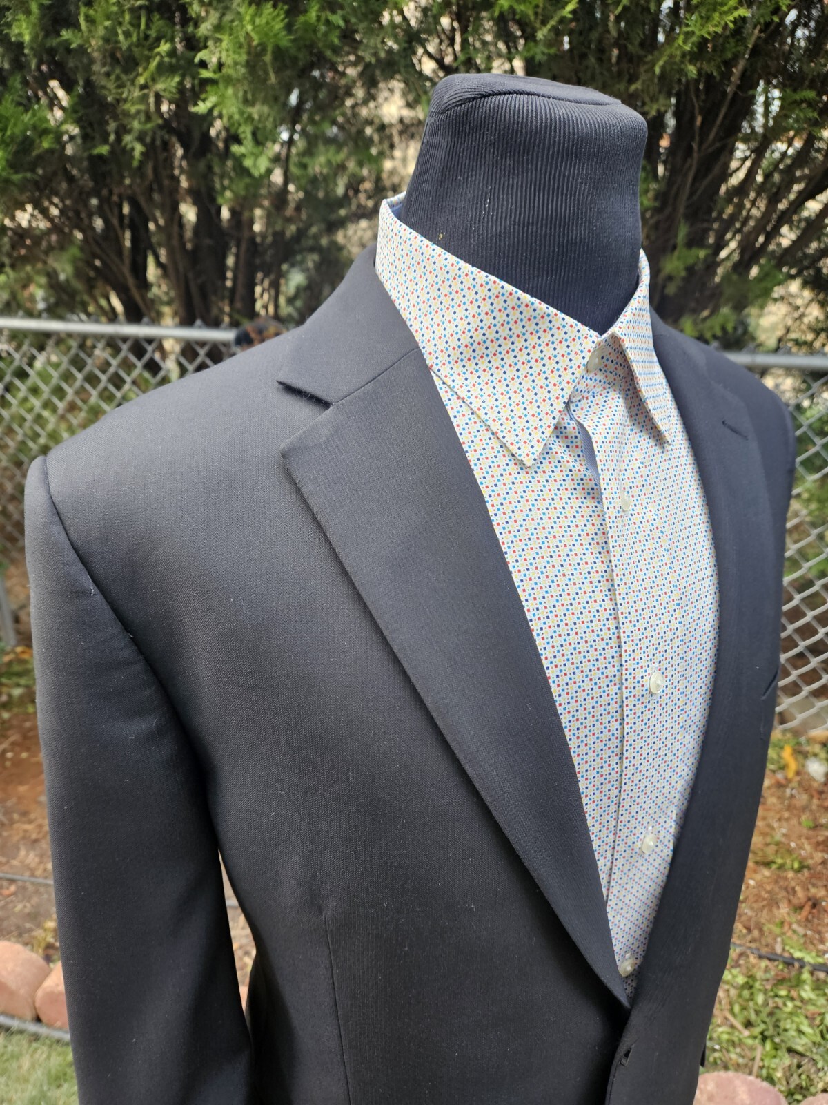 PETER MILLAR 100% Wool Black Two Button Blazer Sp… - image 3