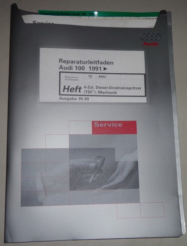 Manual de Taller Audi A6 C4 1,9L Tdi Direkteinspritzer Mecánica Desde 1991 - Afbeelding 1 van 2