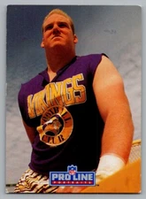 1991 PRO LINE PORTRAITS GARY ZIMMERMAN MINNESOTA VIKINGS #151