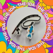 FISHING - ROD CATCH FISH - Charms For Crocs / Shoes - PVC - 3D - PVC - GIFT