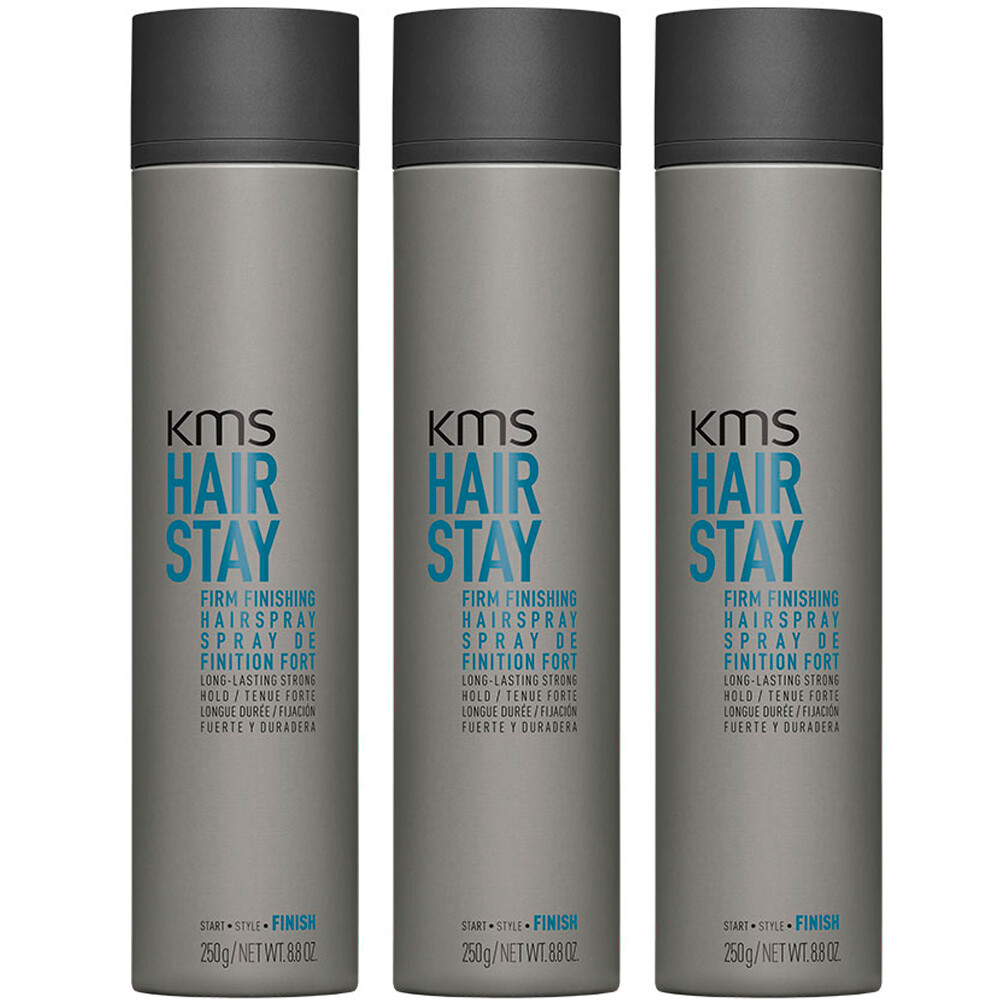 Фирменный финишный спрей для волос KMS Hairstay, 3x300 мл = 900 мл deutsche Ware