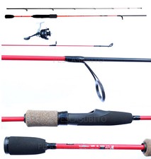 Combo Canna + Mulinello e Filo Trout Area Light Spinning Trota Lago Pesca Spoon