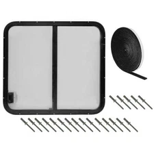 Stepvan Sliding Window Kit 30"H x 35"W - Left Side with sealant tape and rivets