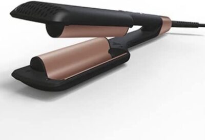 Double Barrel Ceramic Hair Waver, Beach Wave Egg Roll Curling Iron Styling Tool