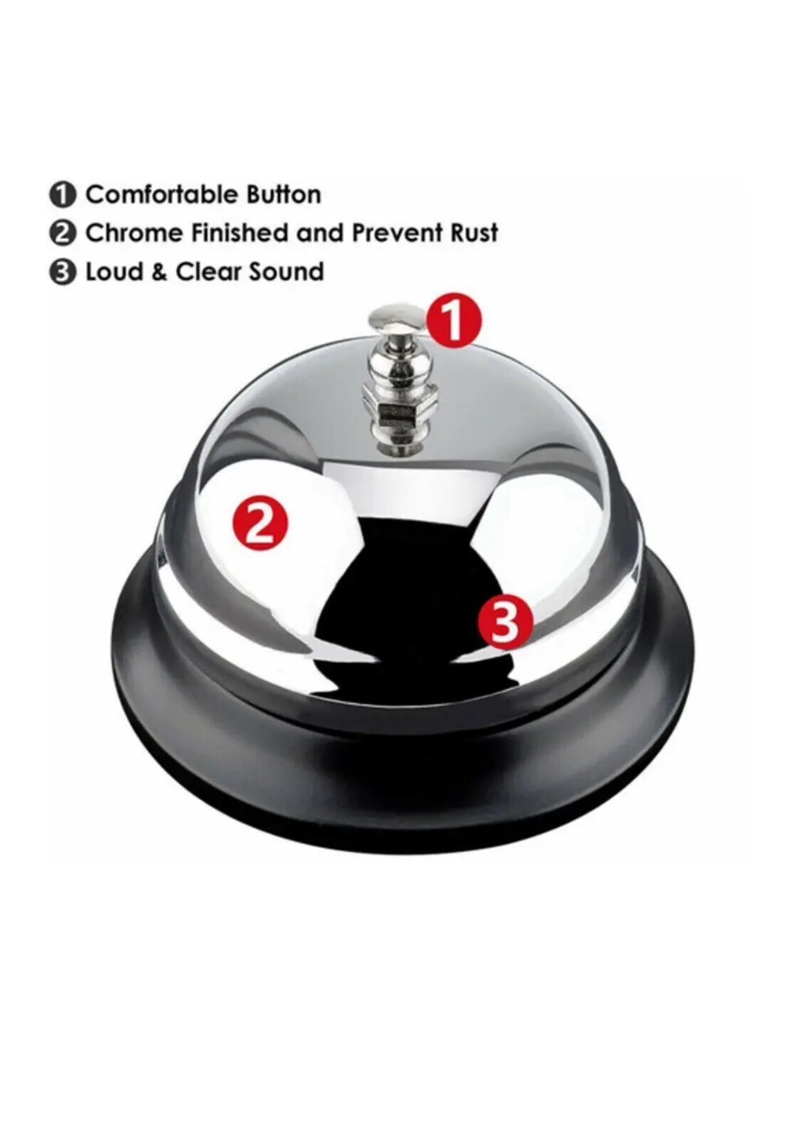 Restaurant Service Bell Hotel Desk Bell Ring Reception Call Ringer Bar Counter 4