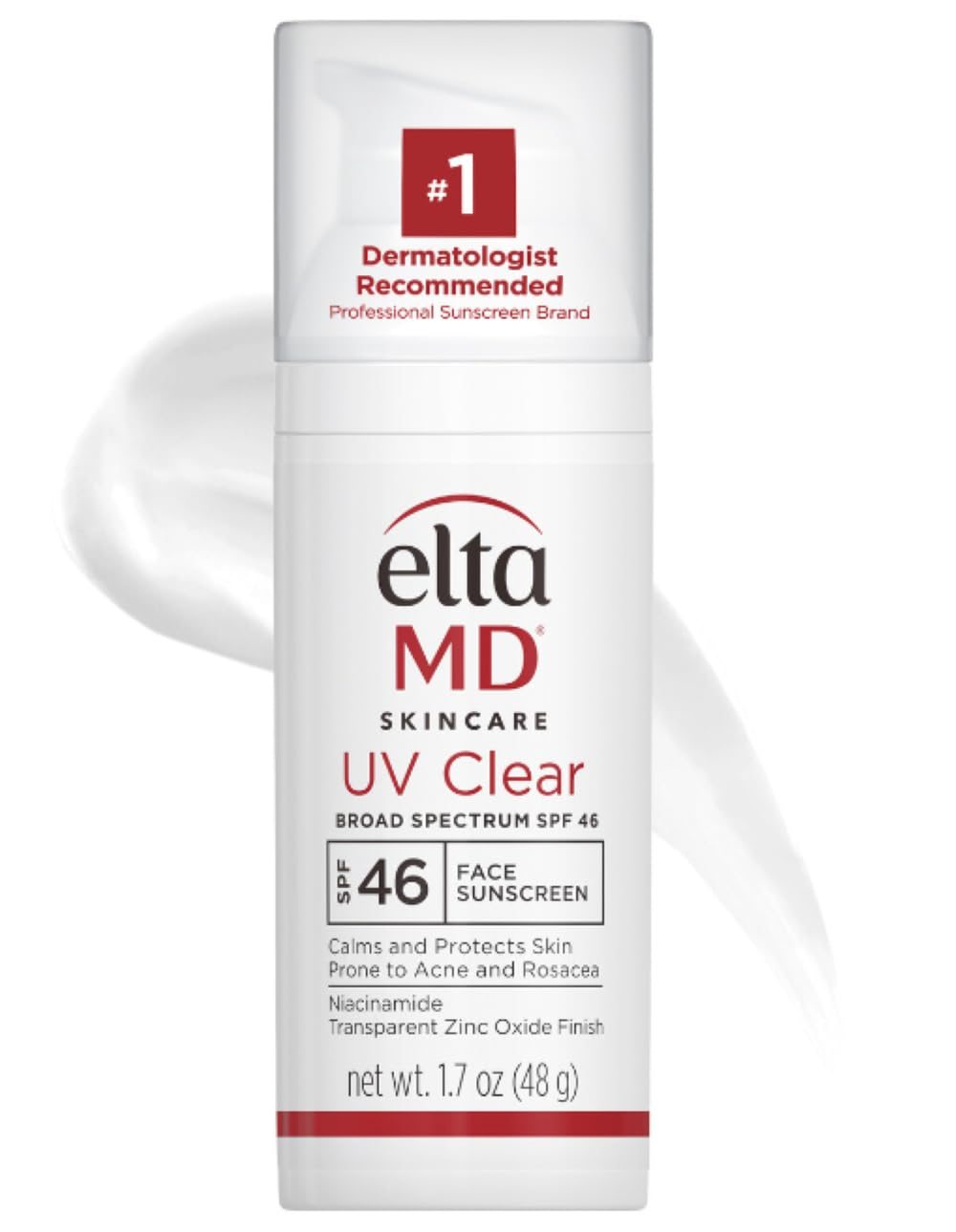 Oil-Free Clear Face Sunscreen SPF 46 with Zinc Oxide, Dermatologist Recommended-image