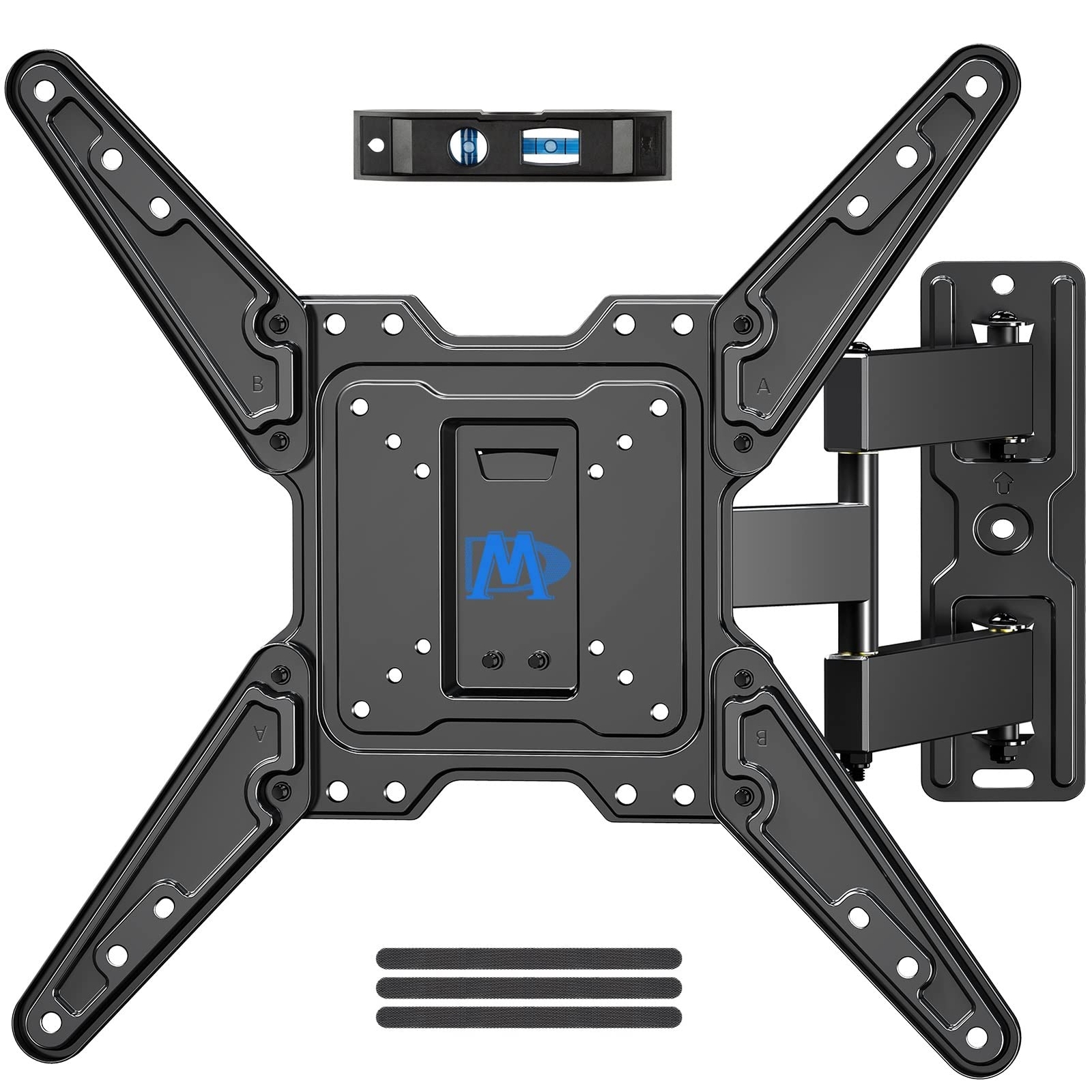 UL Listed TV Wall Mount for Most 26-55 Inch TVs, Full Motion TV Mount with Pe...