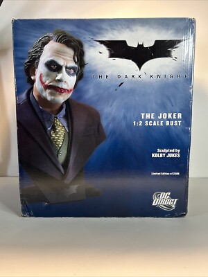 Dark Knight The Joker Heath Ledger 1/2 Scale Bust DC Direct