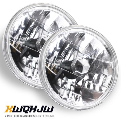 Brightest Pair 7''Inch Round LED Headlights For International Scout II 1973-1980