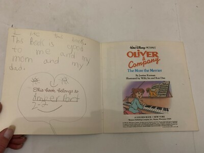 1988 Walt Disney's Oliver & Company The More The Merrier by