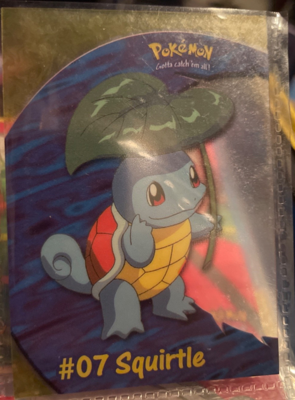 PC4 #7 POKEMON SQUIRTLE TOPPS Series 1 (TOPPS, 1998)