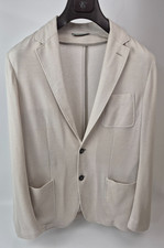 Canali Beige Single Breasted Patch Pocket Blazer Size 52 R EU/ 42 US