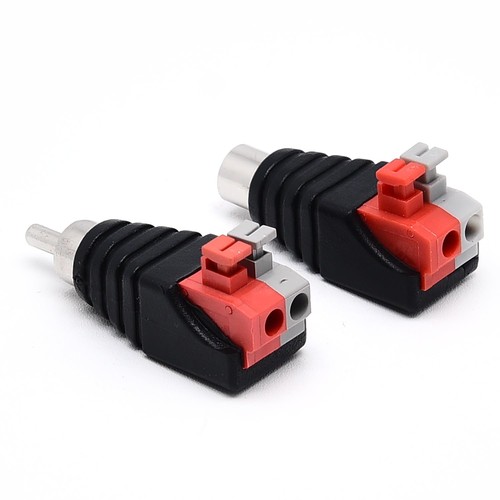 10 Pack Speaker Wire Cable to Audio Male Female RCA Connector Adapter Jack Pl... - Picture 4 of 5
