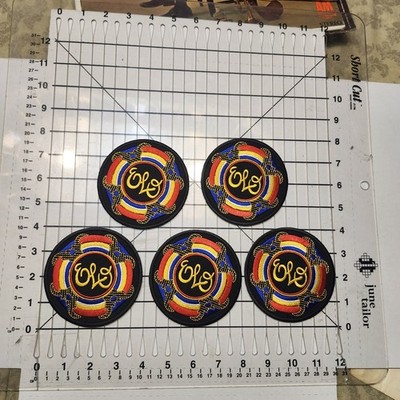 ELO EMBROIDERED PATCHES/  LOT OF 5 / 4 INCHES / JEFF LYNNE