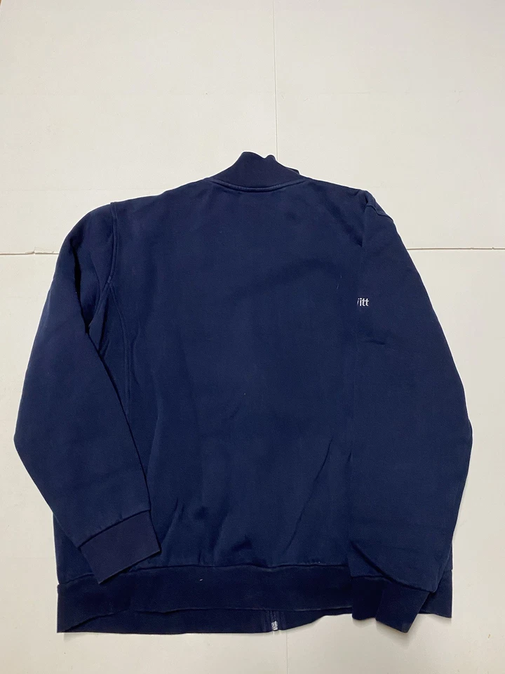 Chaqueta deportiva Lacoste para hombre 3XL EE. UU. azul cremallera completa algodón bombardero deportivo Foto 4 de 4