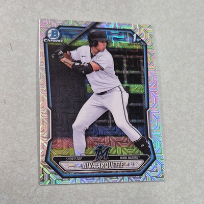 #ad Topps 2025 Bowman Chrome Prospects Aiva Arquette Marlins 1st Refractor #BCP 40 $3.25