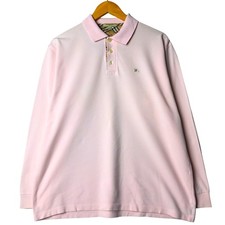 Vintage Burberry's BURBERRY LONDON long-sleeved polo shirt made in England s...