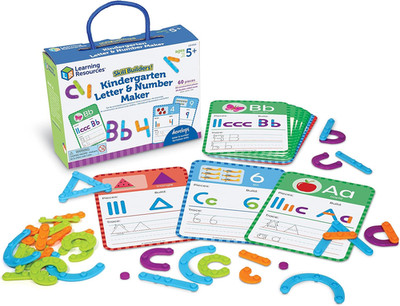 Skill Builders! Kindergarten Letter & Number Maker - 60 Pieces, Ages 6+ Kinderga