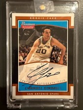 2025-26 Bowman Signatures Manu Ginobili On Card Rookie Auto /999 (RC). rookie card picture