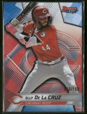 2025 Bowman's Best Elly De La Cruz #37 Blue Refractor 050/150