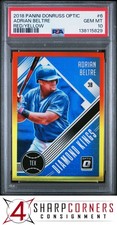 2018 PANINI DONRUSS OPTIC RED YELLOW PRIZM #6 ADRIAN BELTRE HOF POP 1 PSA 10